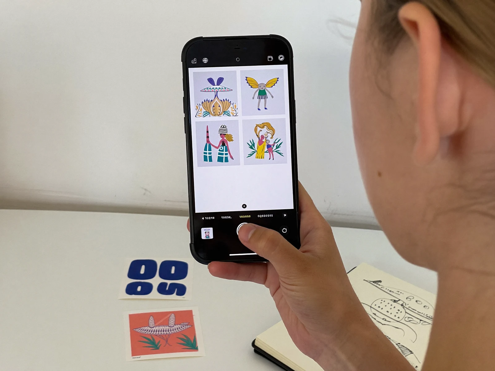 スマホで作品の写真を共有する
